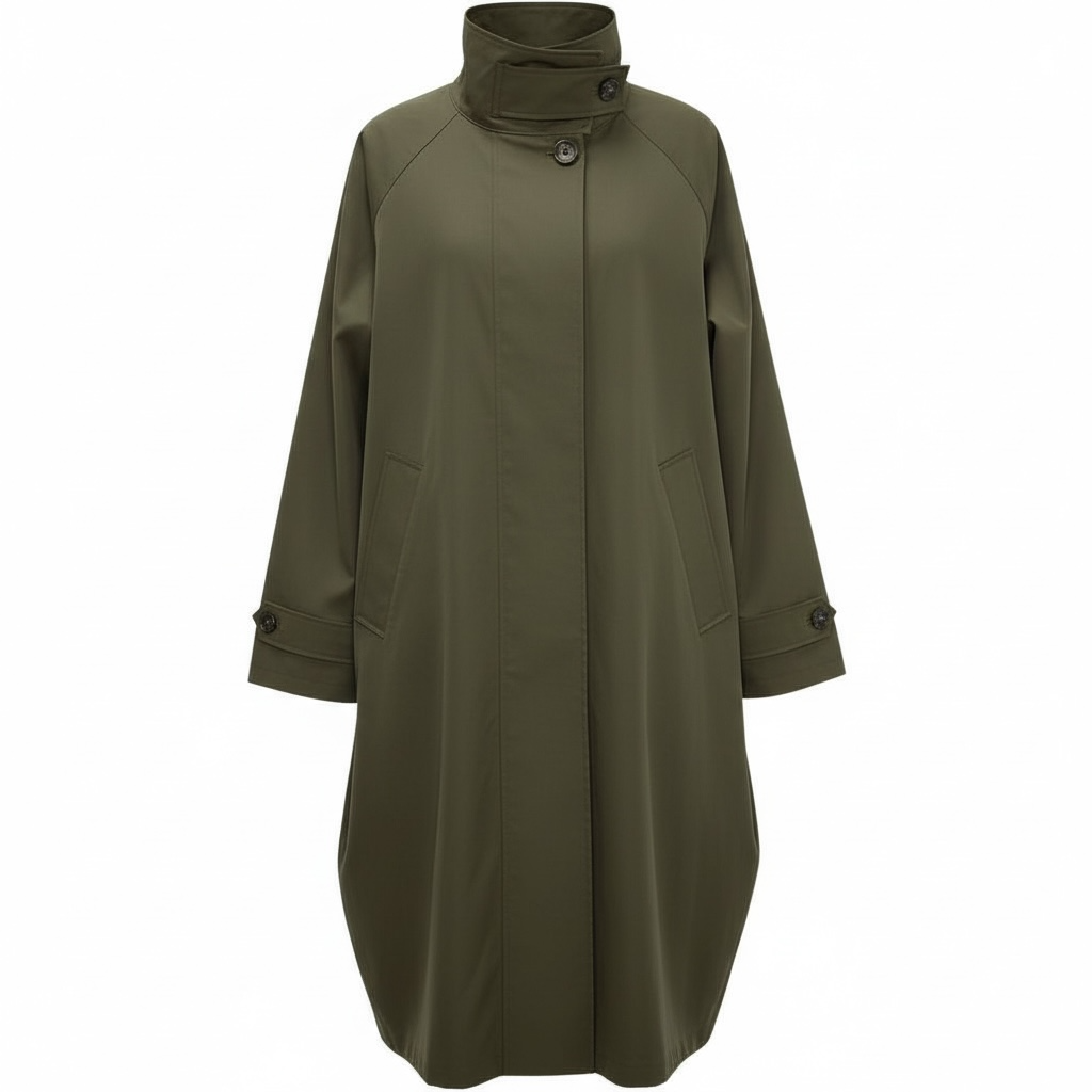 Trench veste col montant